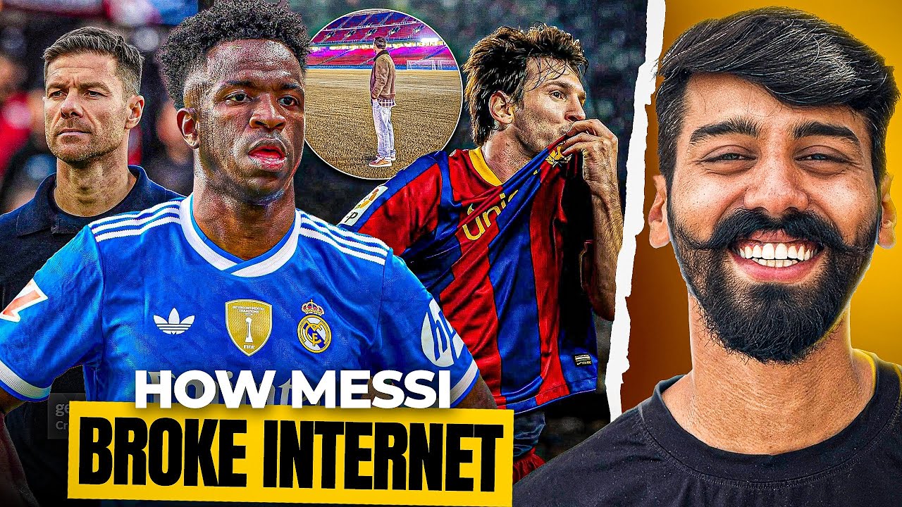 Vinicius Taunting Xabi Alonso ? Real Madrid Civil War ! Lionel Messi Visit to Camp Nou ...Divyansh