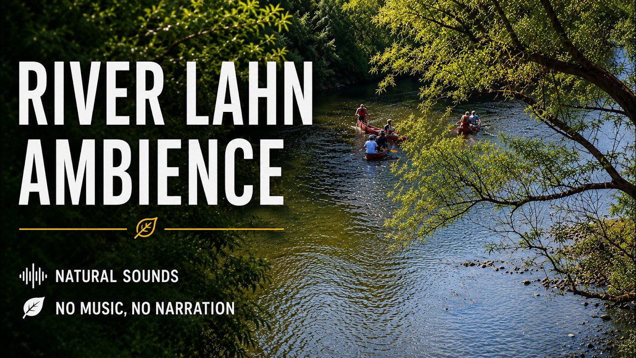 River Lahn Ambience: One Hour of Pure German Nature 🇩🇪🌳