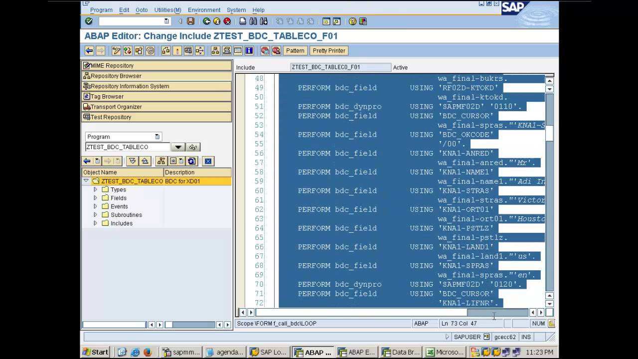 Handling table controls in BDC - Day 19