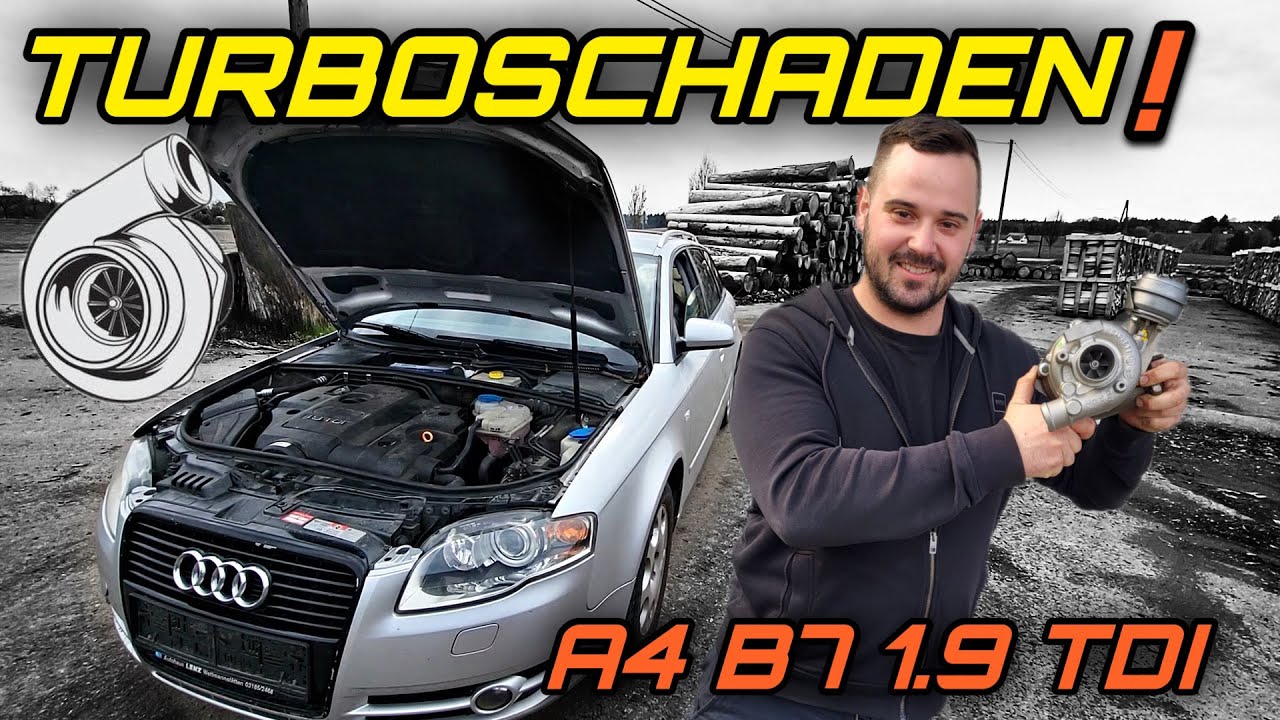 Lader flutet ANSAUGSYSTEM!  - TURBOLADER wechseln am Audi A4 B7 8E 1.9 TDI BKE | WT-GARAGE