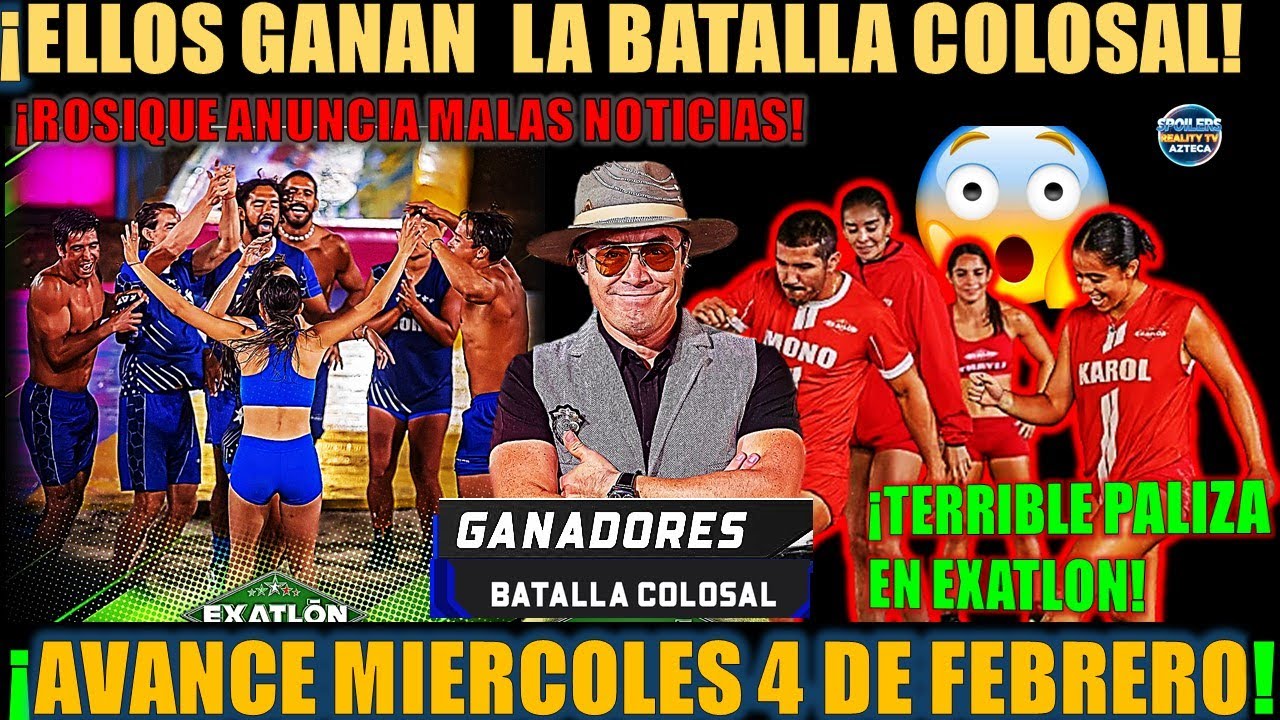 ✅🚨😱AVANCE MIERCOLES 4 DE FEB! ¡ELLOS GANAN LA BATALLA COLOSAL! Rosique los HUNDE con este Anuncio