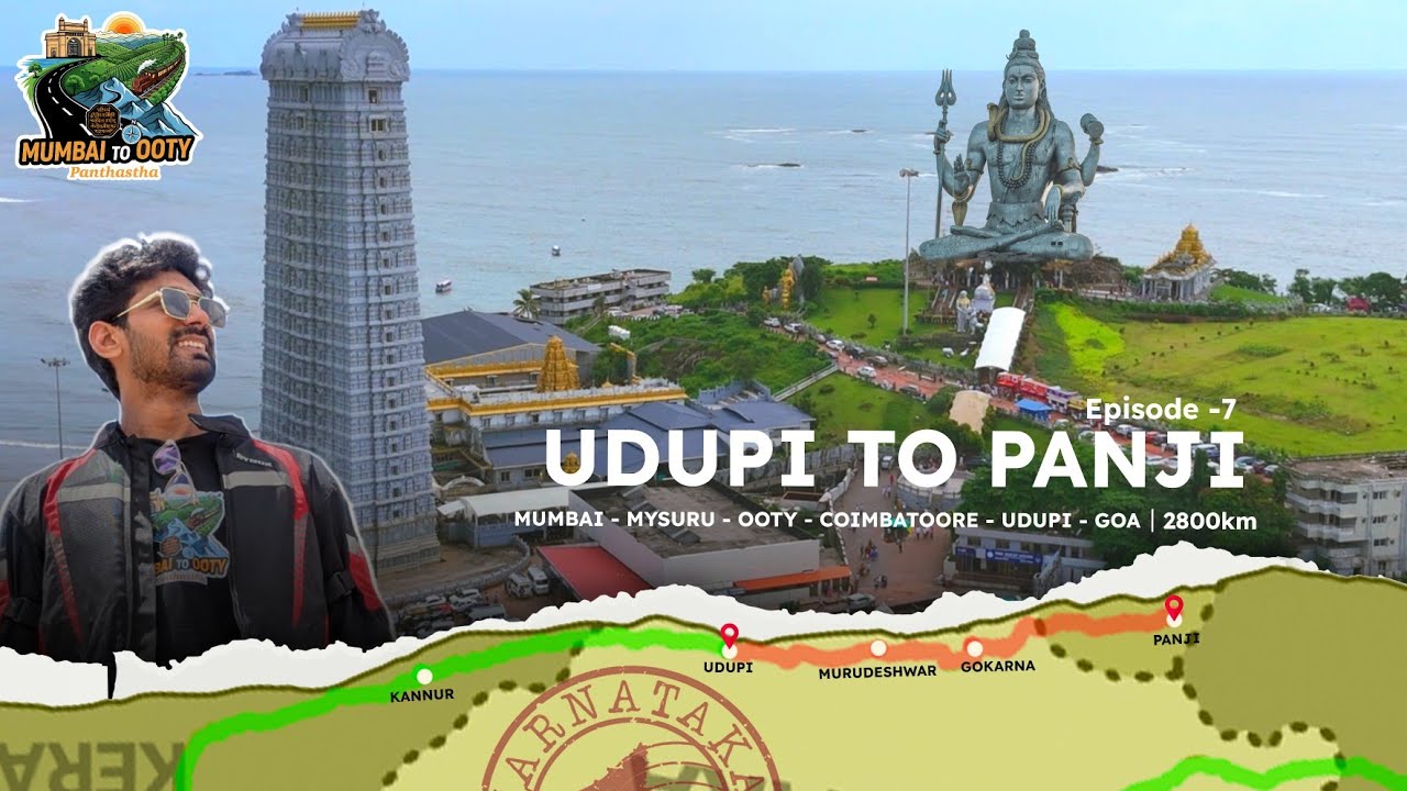Udupi To Panji | Bike Ride | Ep-07 | Karnataka | Goa @panthastha. 