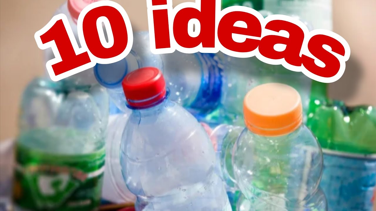 10 идей из пластиковых бутылок. Как украсить дом ПОЧТИ БЕСПЛАТНО/10 IDEAS FROM PLASTIC BOTTLE 