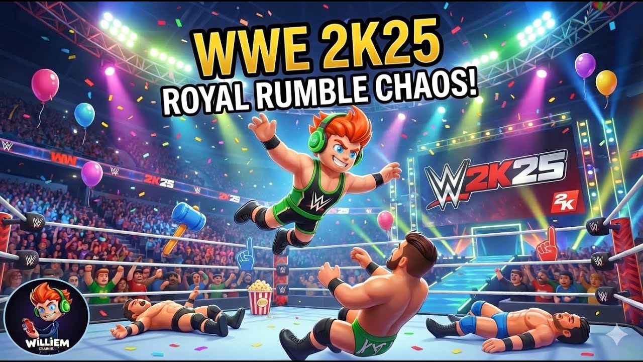 THIS IS NUTS! 😂 My FUNNIEST Royal Rumble EVER in WWE 2K25!