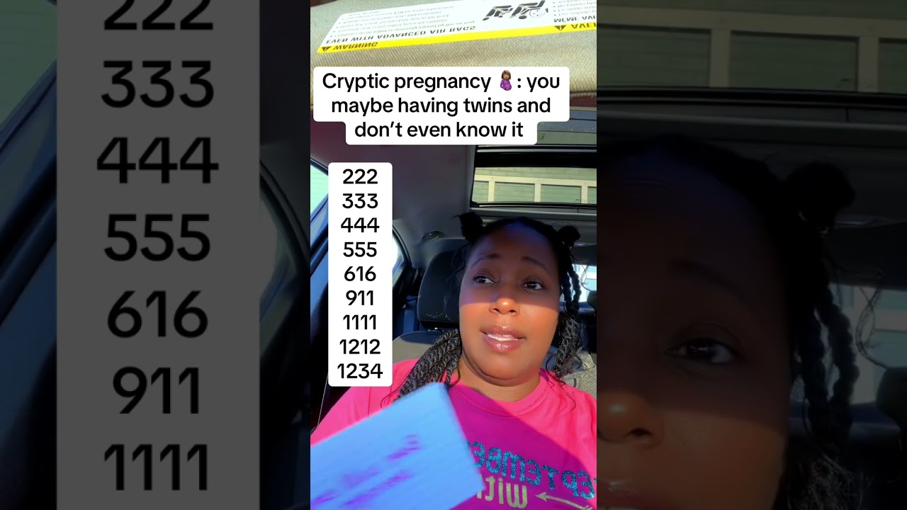 Cryptic pregnancy 🤰🏽: you maybe having twins and don’t even know it 