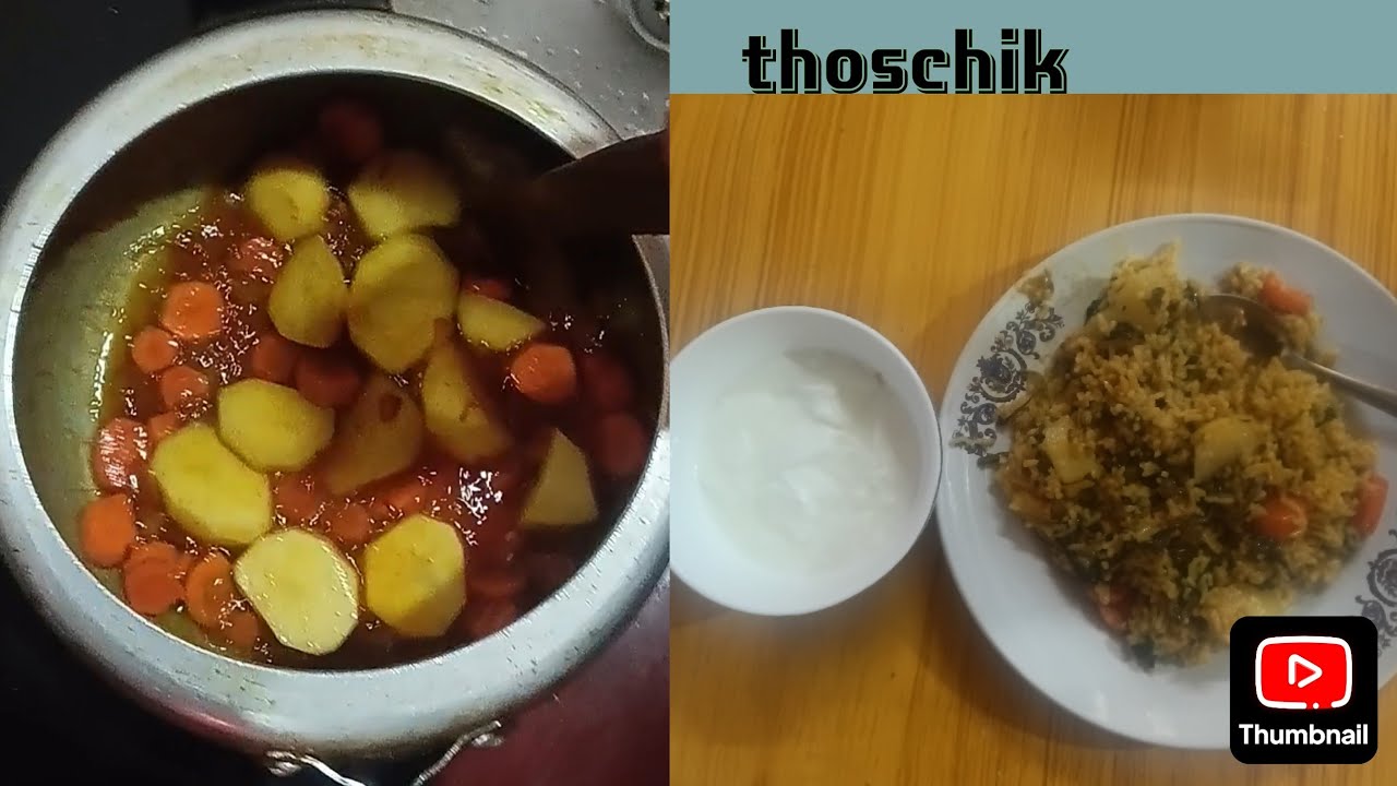 Myself cooking and eating thoschik..... today's menu thoschik