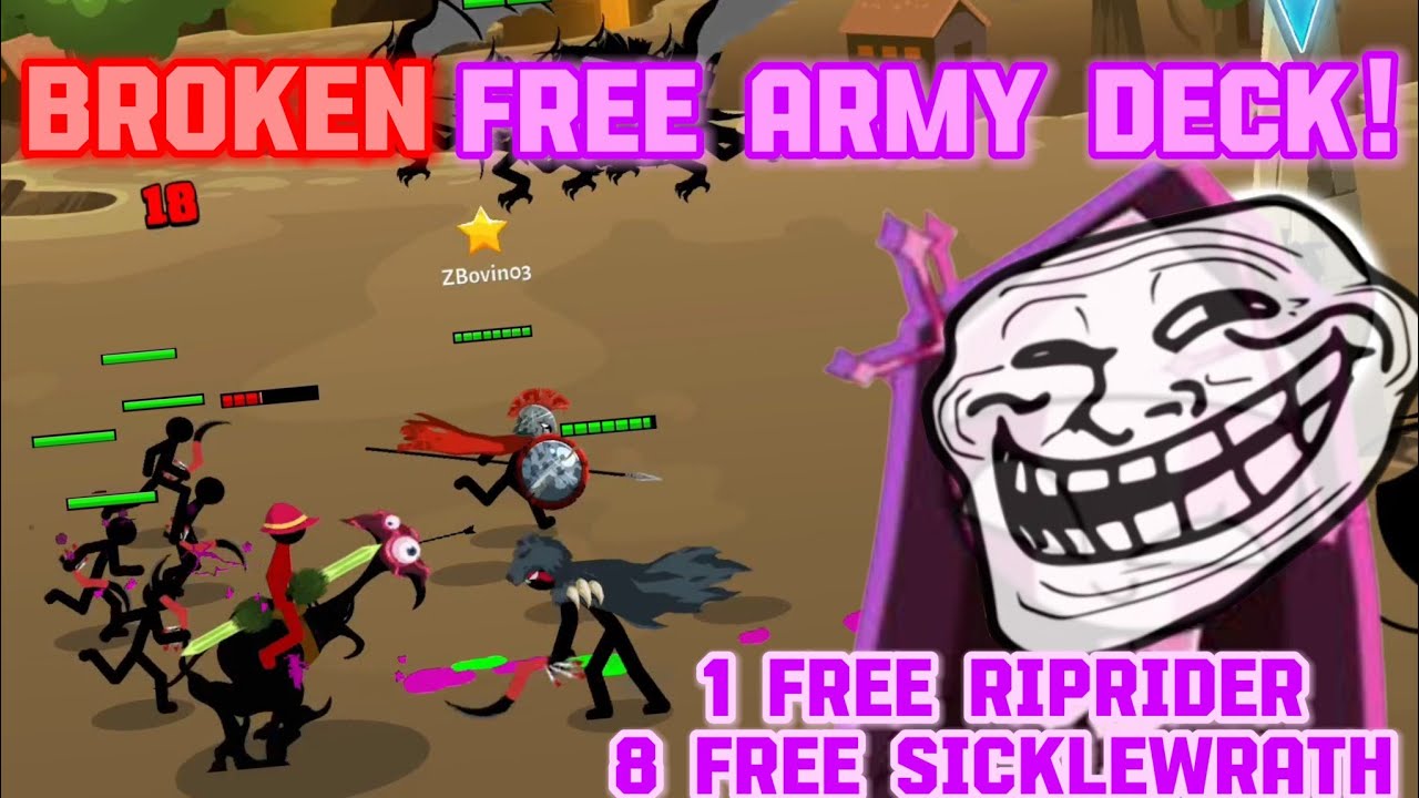 FREE ARMY Combo Deck in Stick War: Saga 🥶😳
