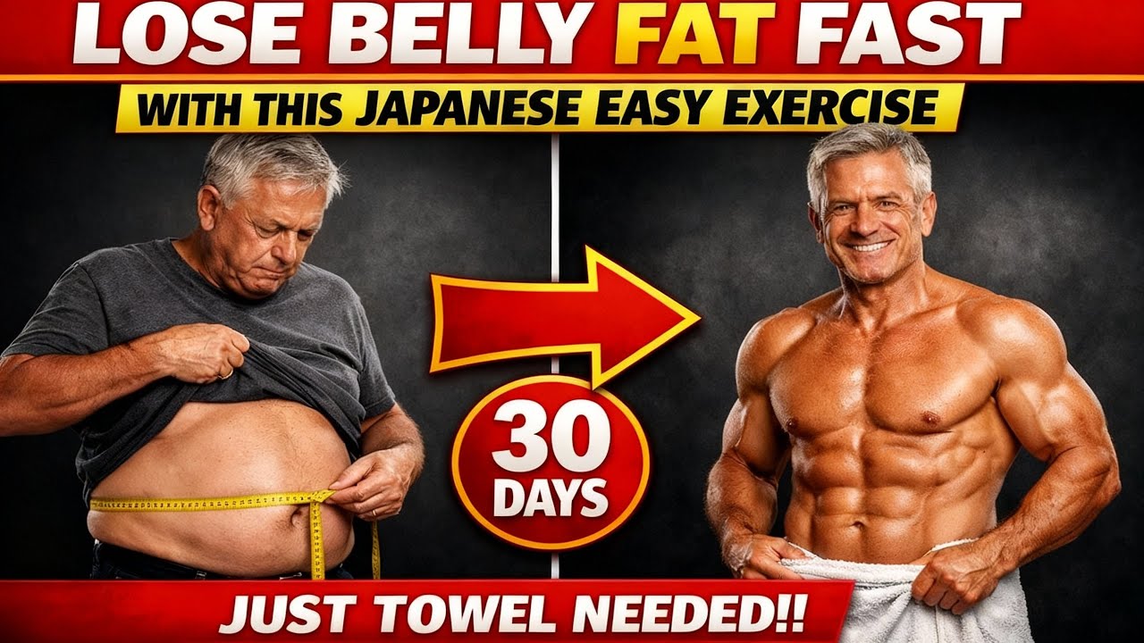Over 60?5 Exercises Japanese Elders Do Every Day (no gym, just with TOWEL) | Senior Health Tips