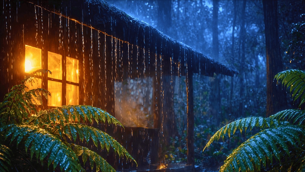 Distant Rain and Thunder Sounds for Deep Sleeping and Stress Relief | Perfect Sleep with Rain Sounds