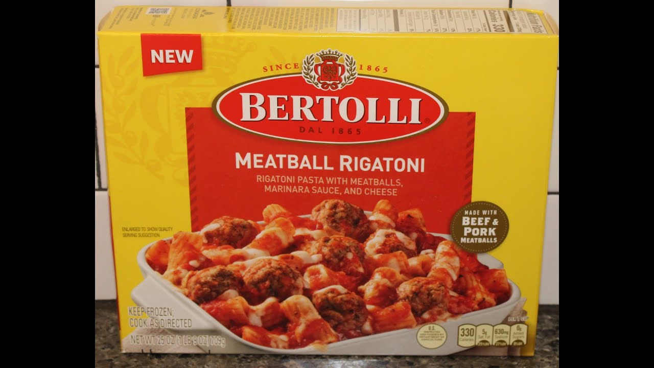 Bertolli Meatball Rigatoni Review