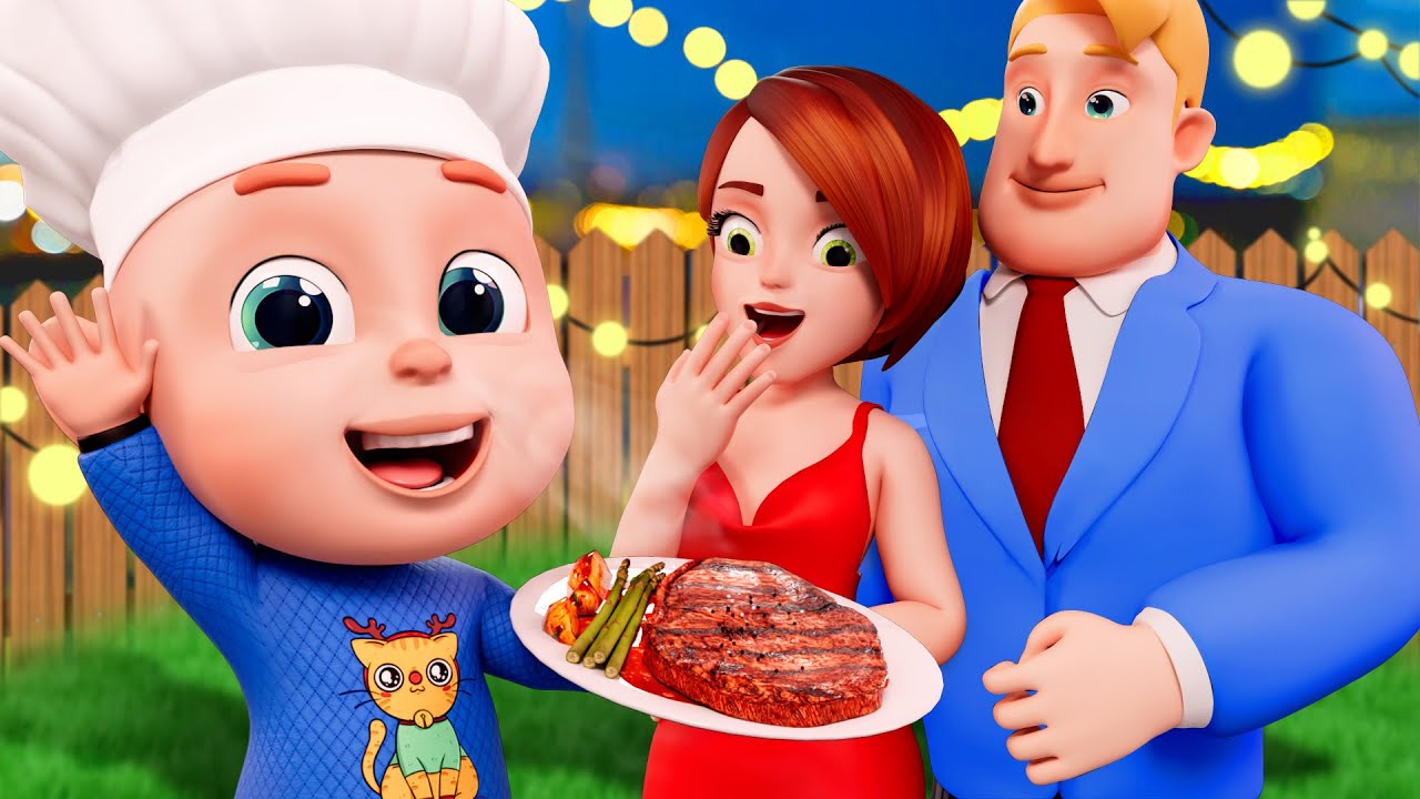 Family Surprise Dinner Song | Family Song | Toddler Learning Song | Rosoo Kids Nursery Rhymes