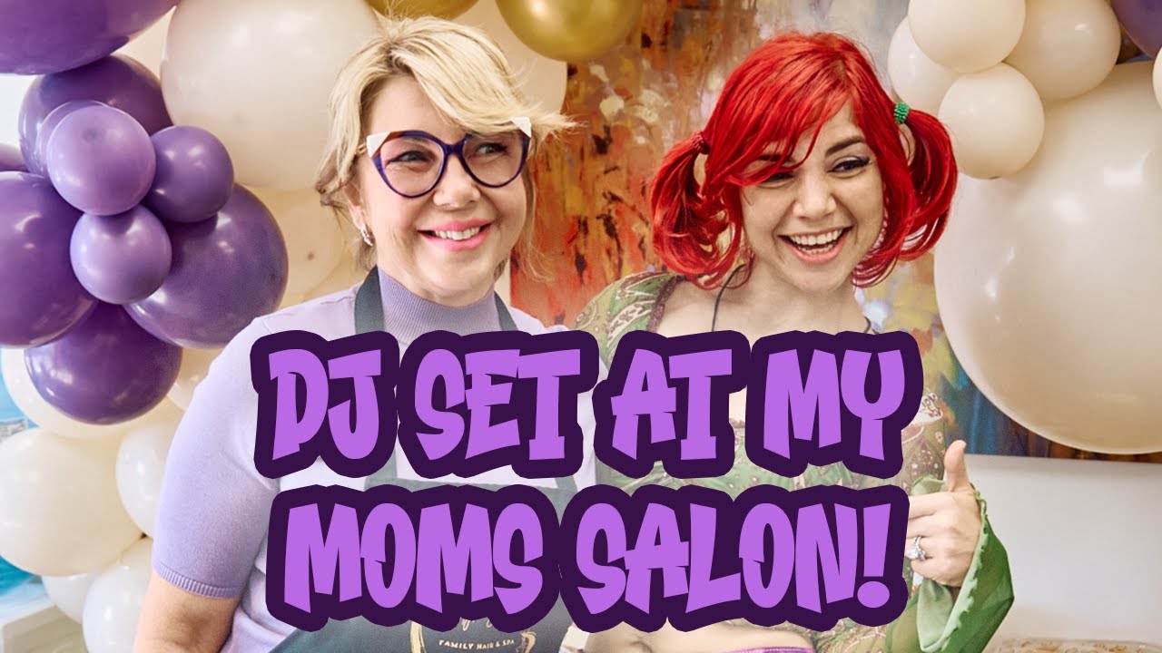 DJ TAKEOVER at MY MOMS HAIR SALON 🫧 | Vibes, Friends, and Tunes 💕✨ InStyleYYC