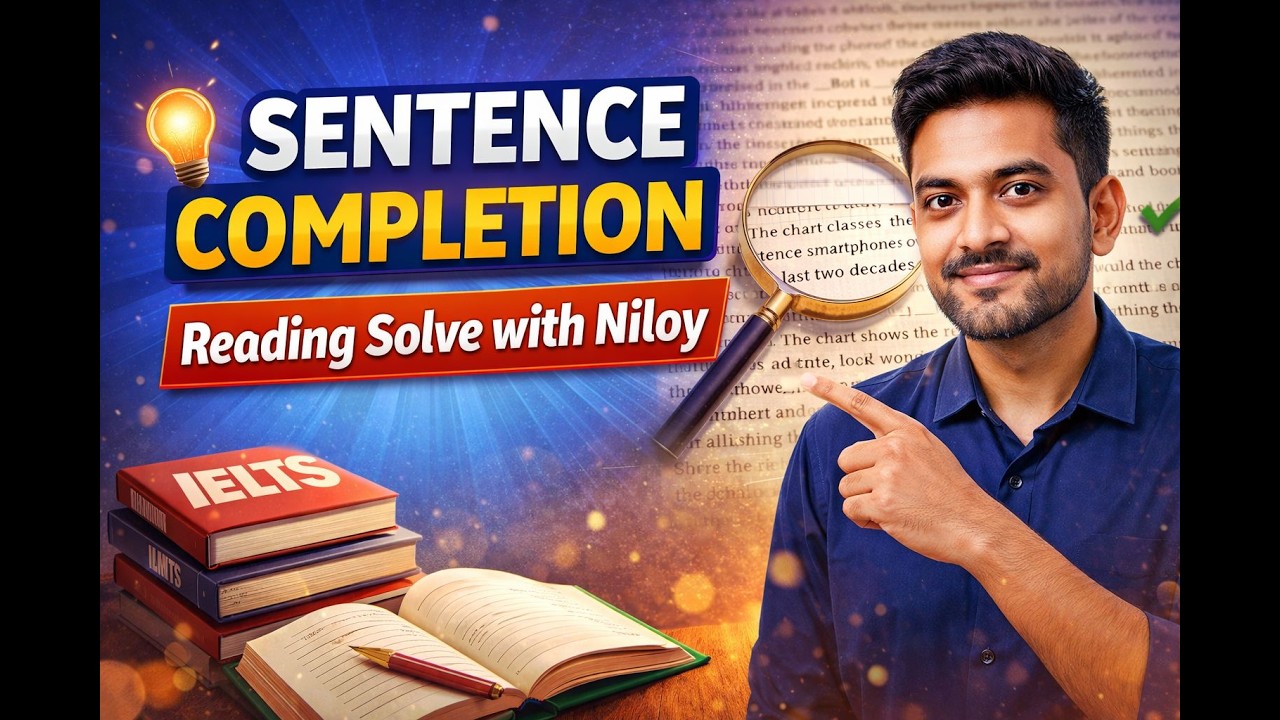 IELTS READING SOLVE |SENTENCE COMPLETION| BEST CLASS