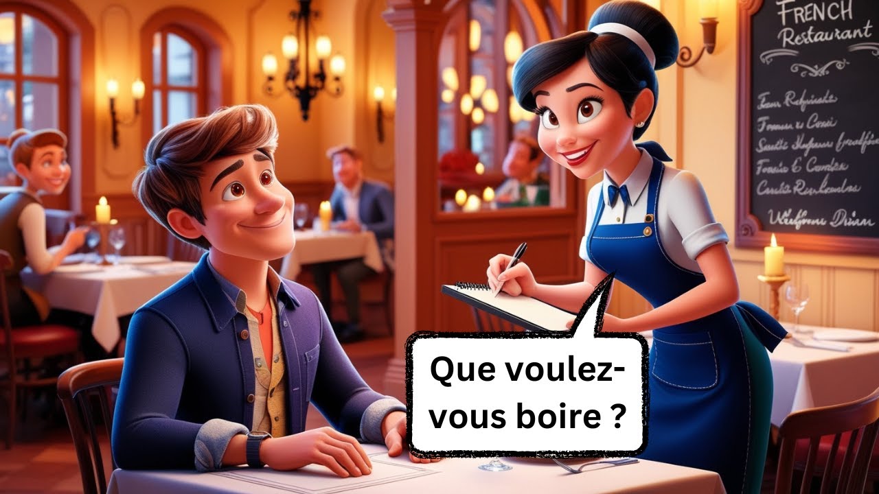 How to order food in a French restaurant? | Beginner & Intermediate (A1-A2) | Learn Real Life Phrase