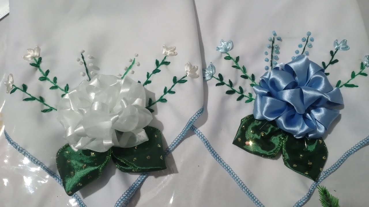 servilletas#3 para bodas y 15 años hermosa Flor arrepollada