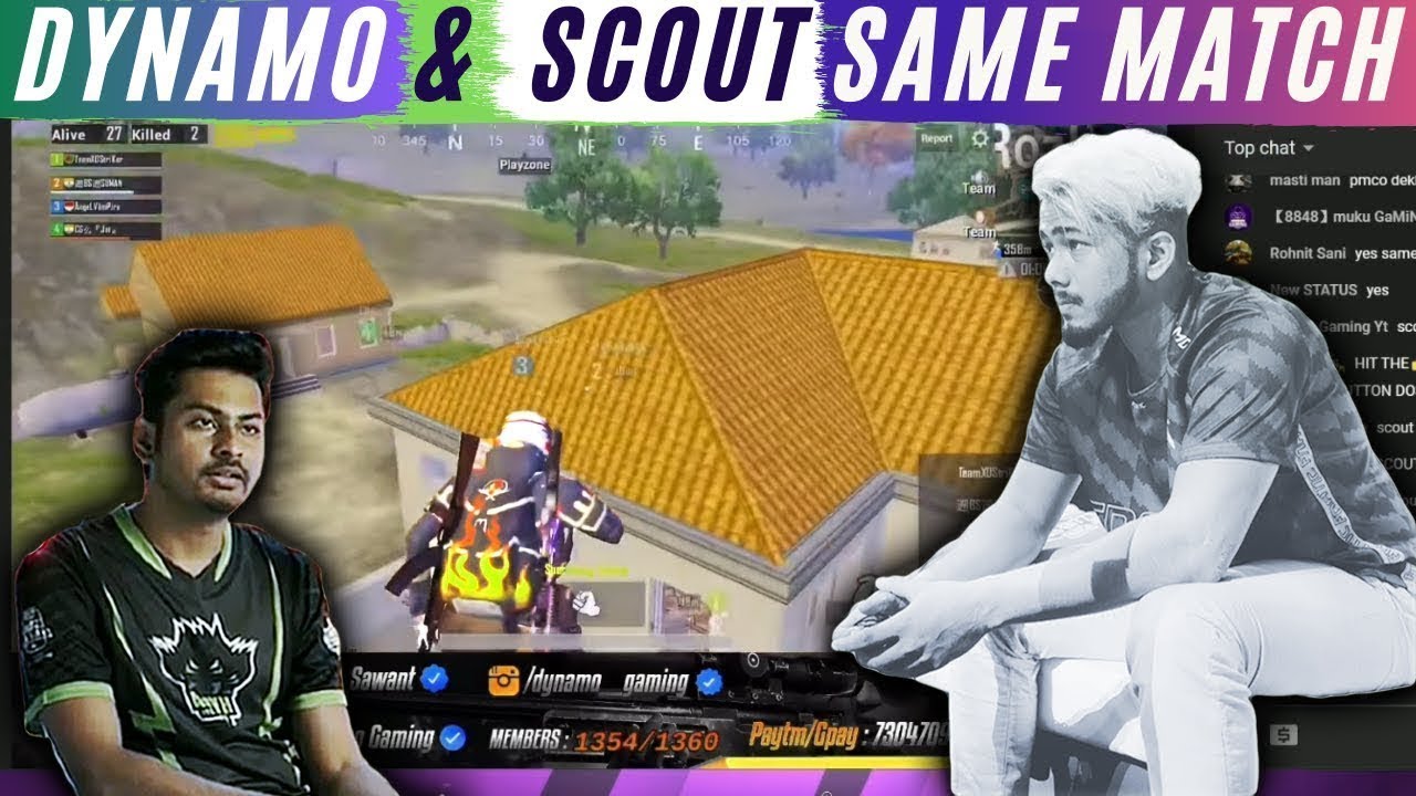 Dynamo Gaming & ScOut Playing in Same Match | Dynamo Abusing Hackers | By RedAngel