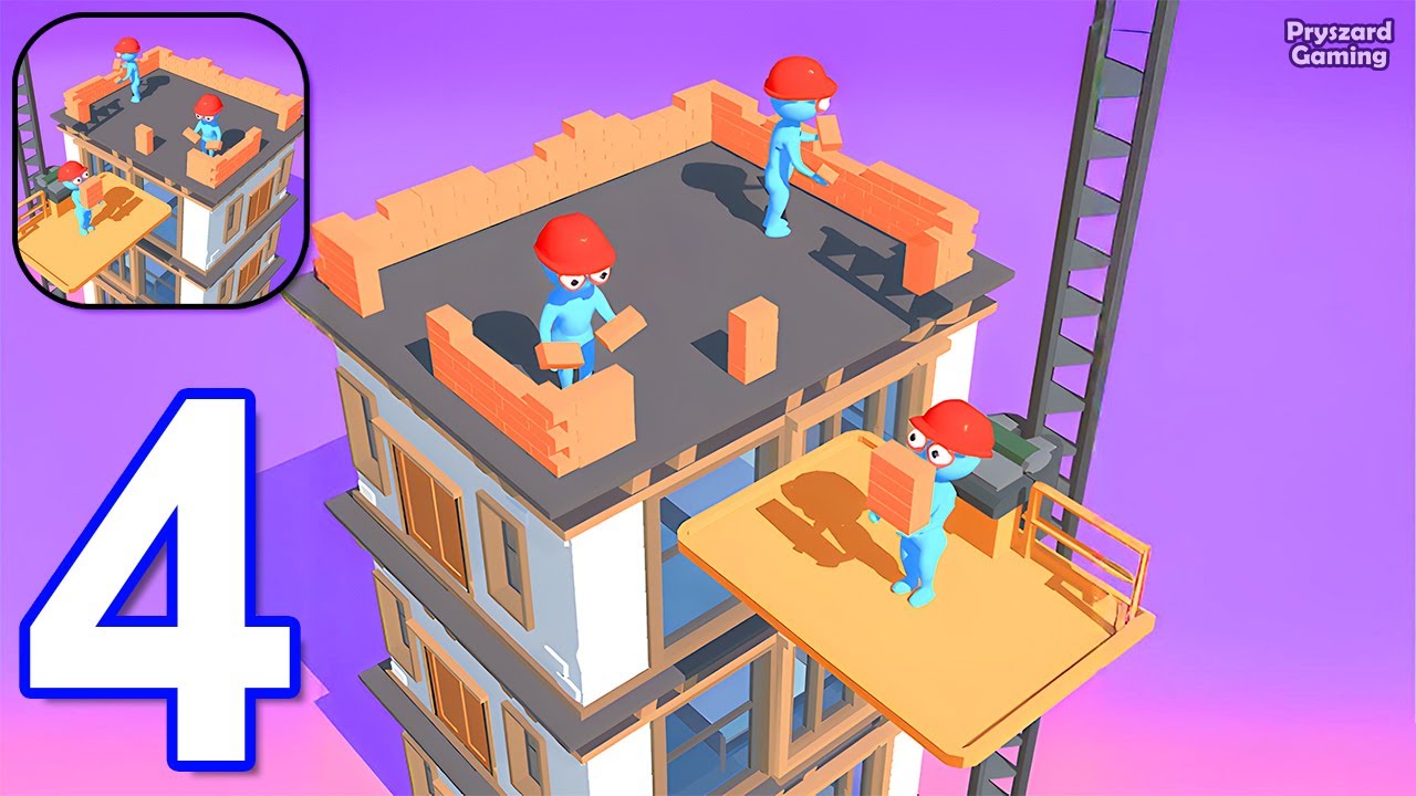 My Tiny Tower - Gameplay Walkthrough Part 4 Stickman City Builder - Android Gameplay