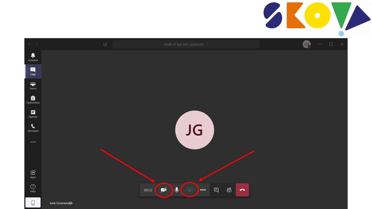 Microsoft Teams instructievideo Samenwerken in Teams