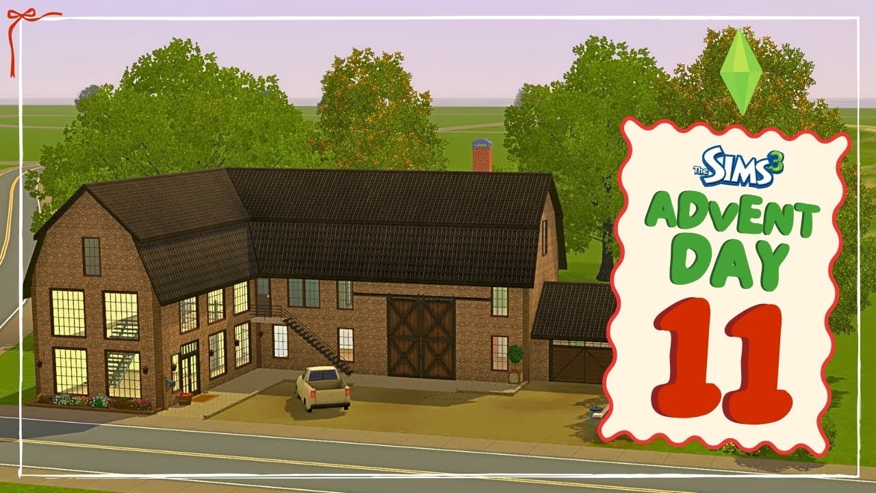 Рождественский адвент-проект Sims 3, день 11 – Отремонтированный дом-амбар