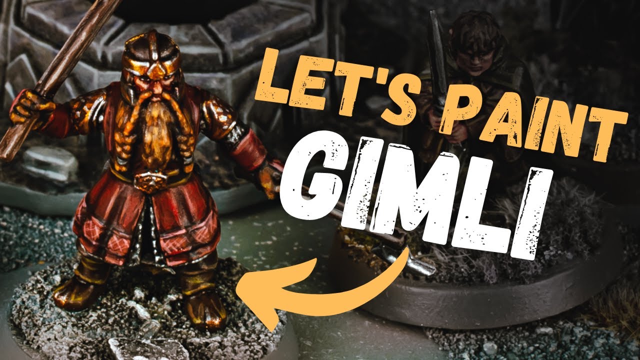 Bring Gimli to Life: A Step-by-Step Painting Tutorial for Middle Earth Fans!