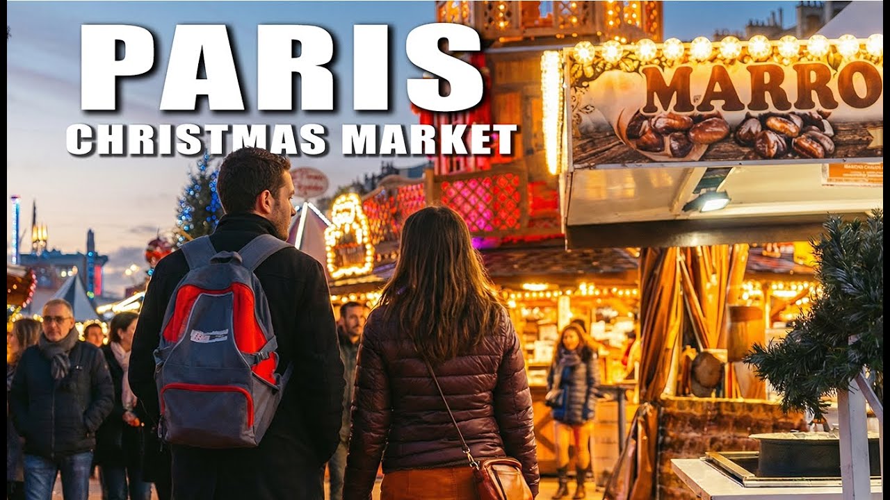 Discover PARIS Christmas Market 2025 4K 60 pfs | Christmas Market Walking Tour