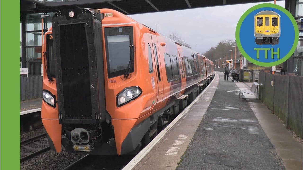 Trains at Telford Central