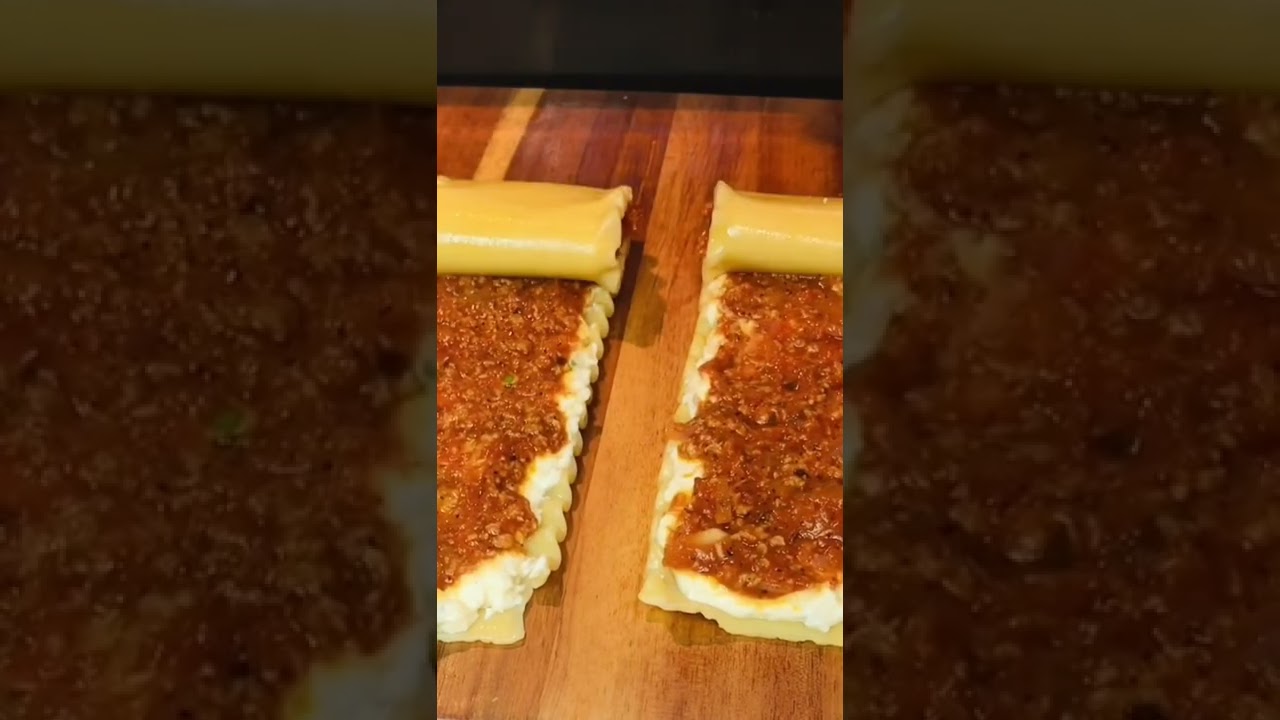 Quick Lasagna Recipe | Lasagna Roll Ups | Lasagna Rolls #short #shorts