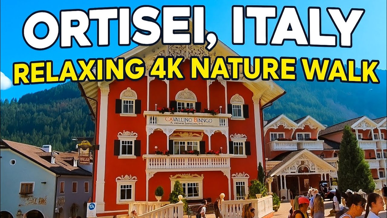 Ortisei, Italy 🇮🇹 | Walking Through the Magic of the Dolomites – Relaxing 4K Nature Walk