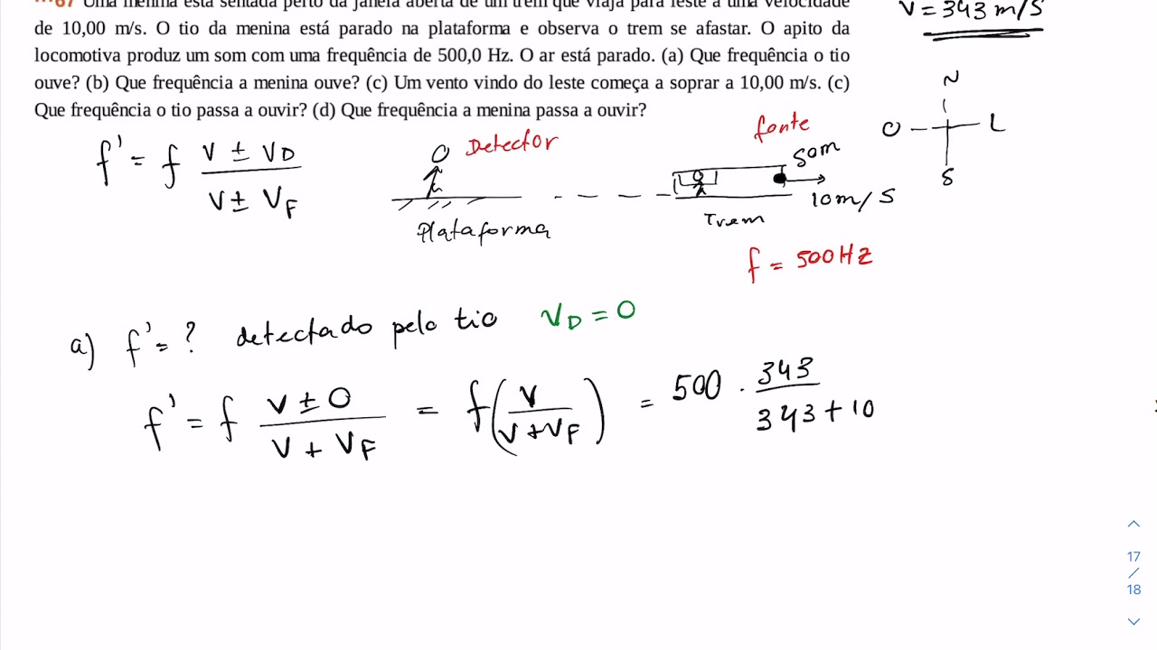 Capítulo 17 - Questão 67 - parte 1 - Física 2 Gravitação Ondas e Termodinâmica Halliday 10ª Edição