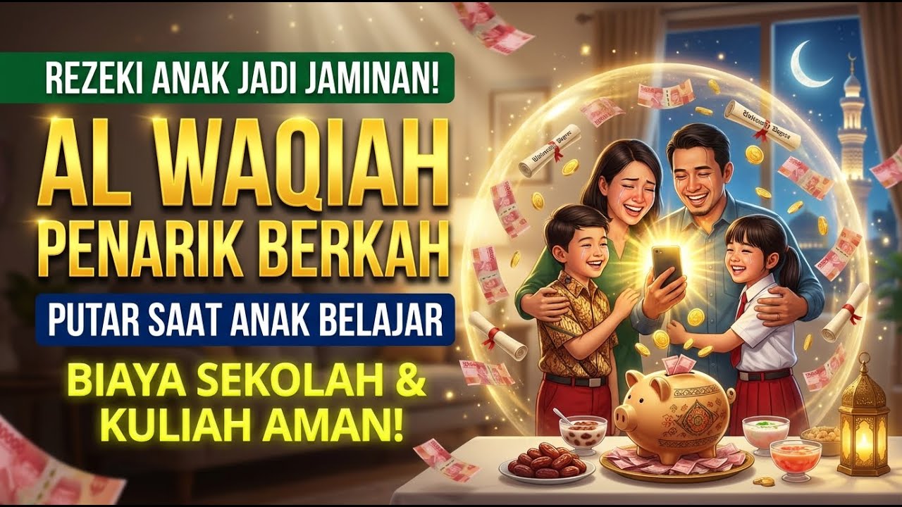 AMPUH! Dzikir Pagi Al Waqiah Buka Pintu Rezeki Penutup Segala Hutang Puasa