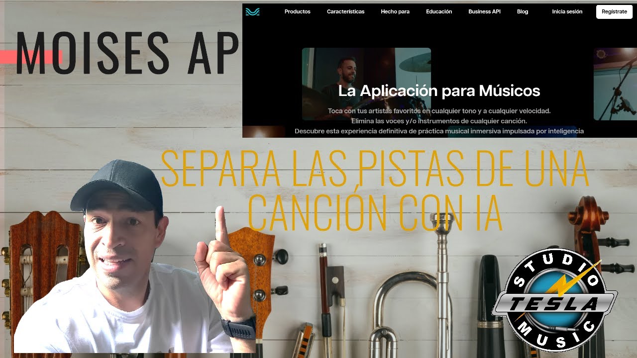 🎸MOISES app (separar pistas de una canci&oacute;n usando IA) | #teslastudiomusic
