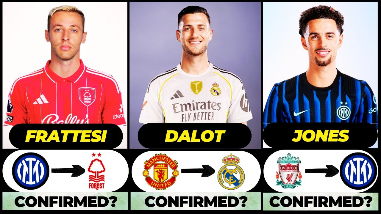 🚨 NEW CONFIRMED TRANSFERS & RUMOURS! 🚨🔥 ft. Dalot, Frattesi, Jones... etc