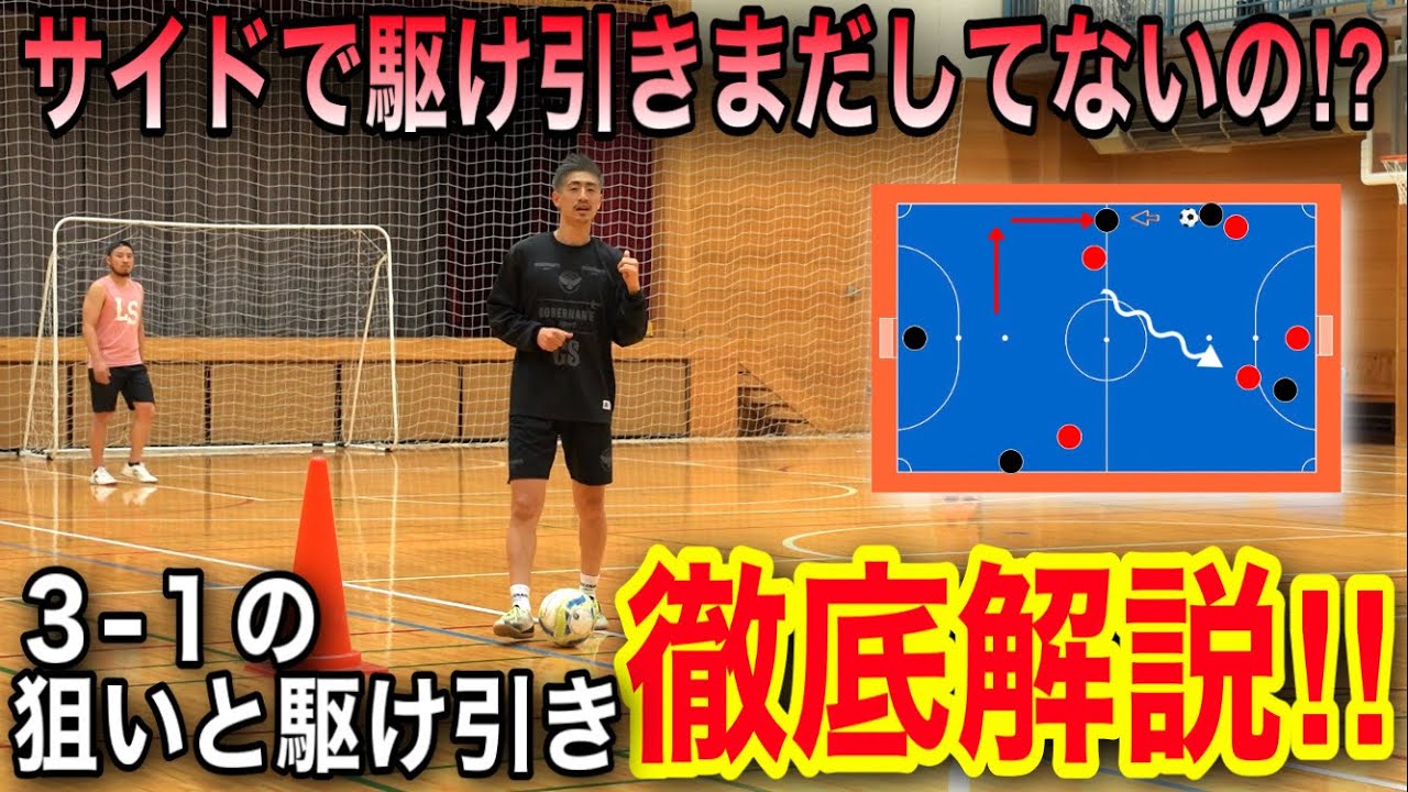【個人戦術】サッカー・フットサルのサイドの攻略の秘密を教えます。