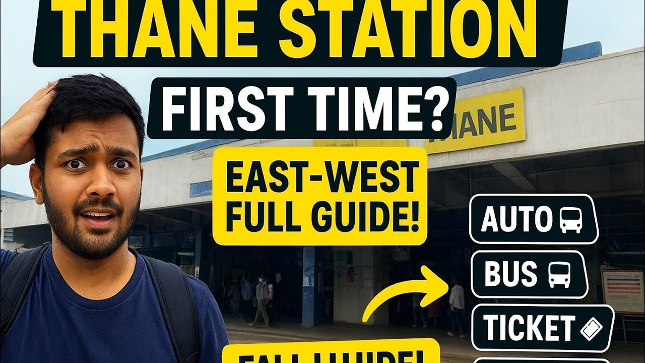 &ldquo;Thane Station Complete Guide | First Time Thane East&ndash;West Tour | Auto, Bus, Ticket, Food Info&rdquo;