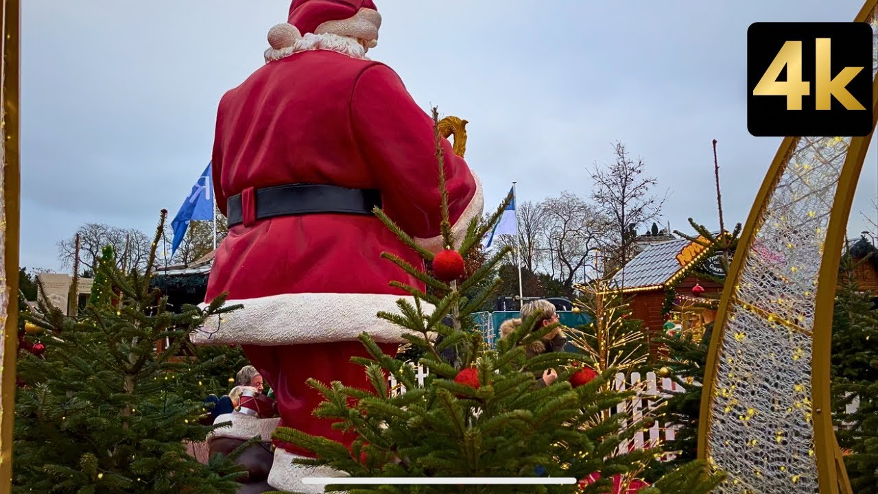 [4K] Magical Christmas in France 🇫🇷 Reims Christmas Market & Cathedral Afternoon Walk 2025