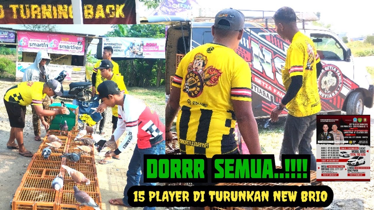 ❤️WAOW..DOR SEMUA‼️15 PLAYER DI TURUNKAN EVENT HONDA BRIO‼️TEAM SETIA FAMILY ORA UMUM‼️