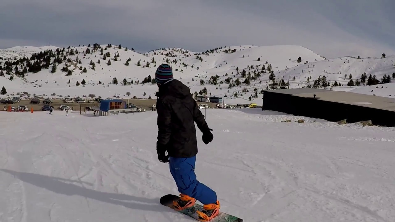Snowboarding Kalavrita Styga Pano Kato Pista GoPro