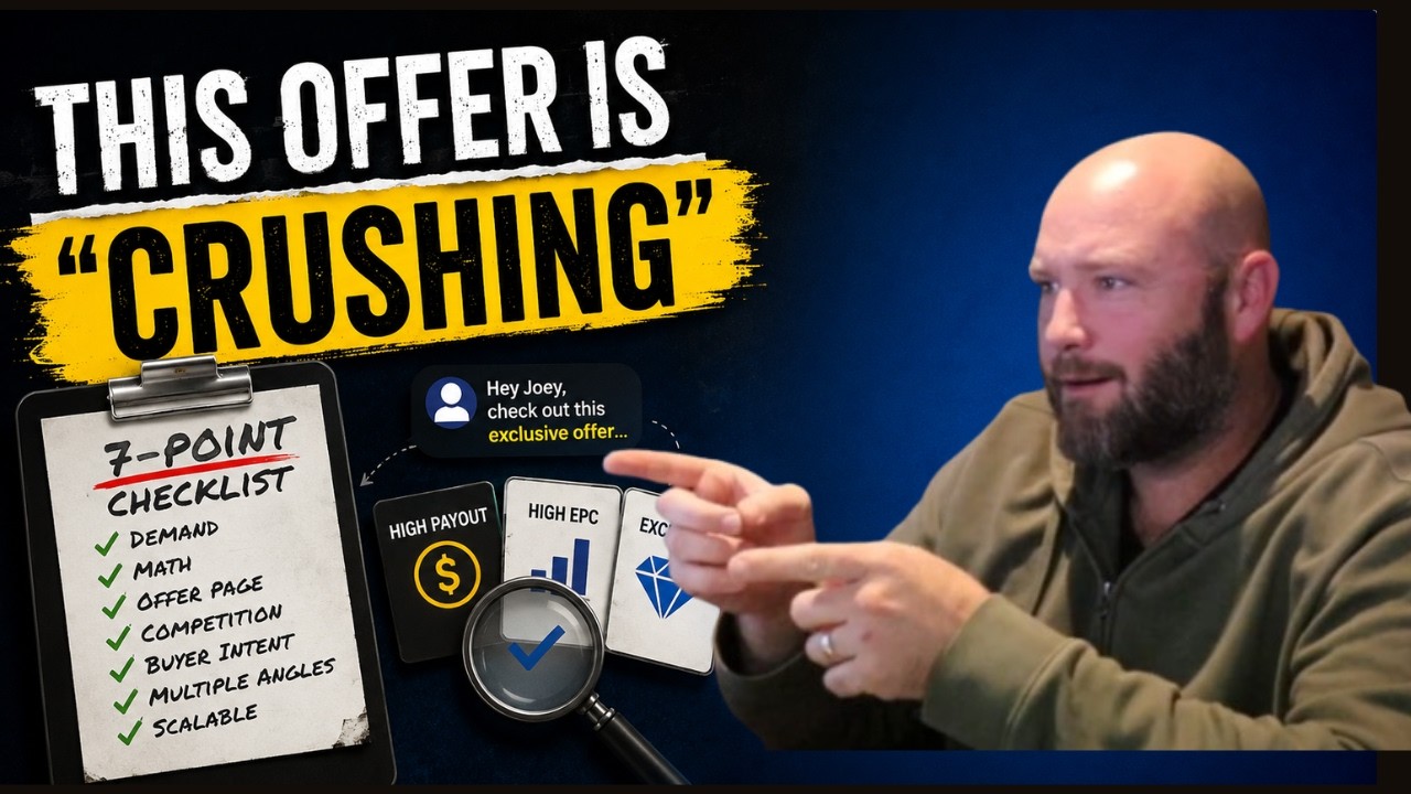 The Best Affiliate Offer Passes These 7 Tests (SEE ACTUAL CPA AFFILIATE OFFER)