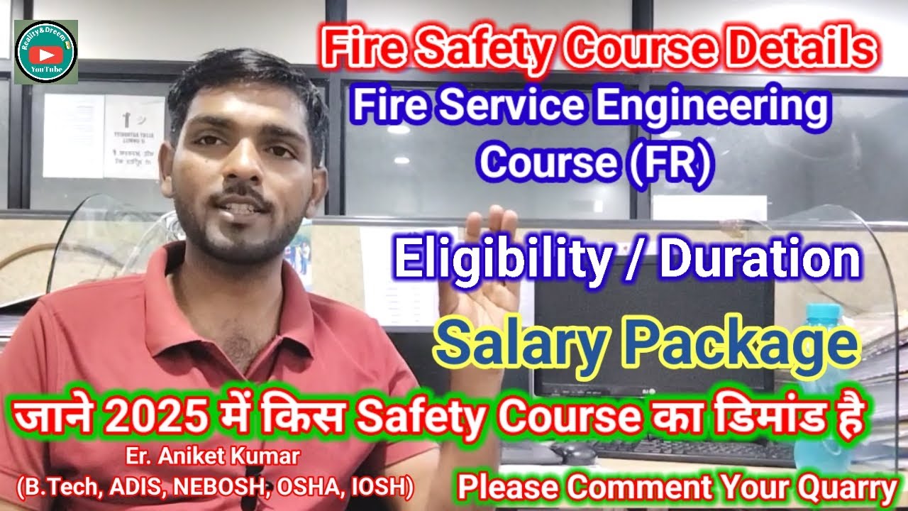 FR Course Details / Fire Service Engineering Course Details(MSBTE) / Best Safety Course / aniketsir