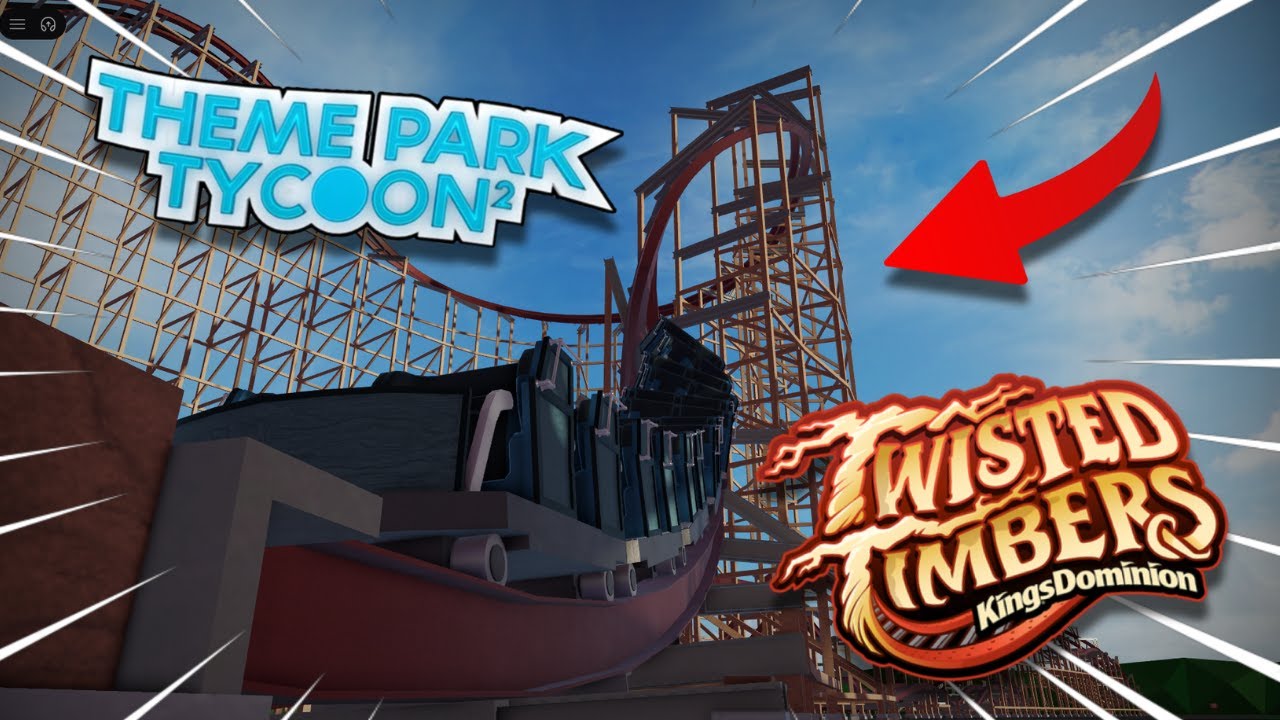 Twisted Timbers in Roblox! | Theme Park Tycoon 2 Workshop