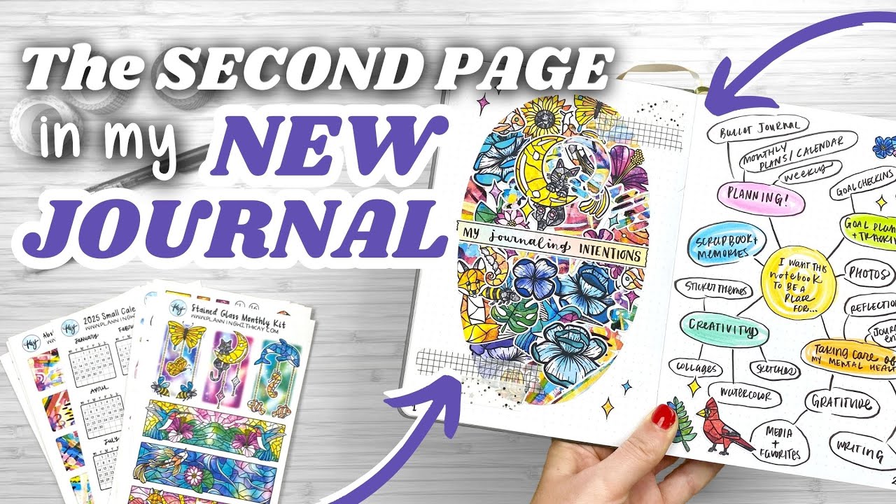 The Perfect Way to Start ANY Notebook! 📚 My Journaling Intentions + 6-Month Planner Page