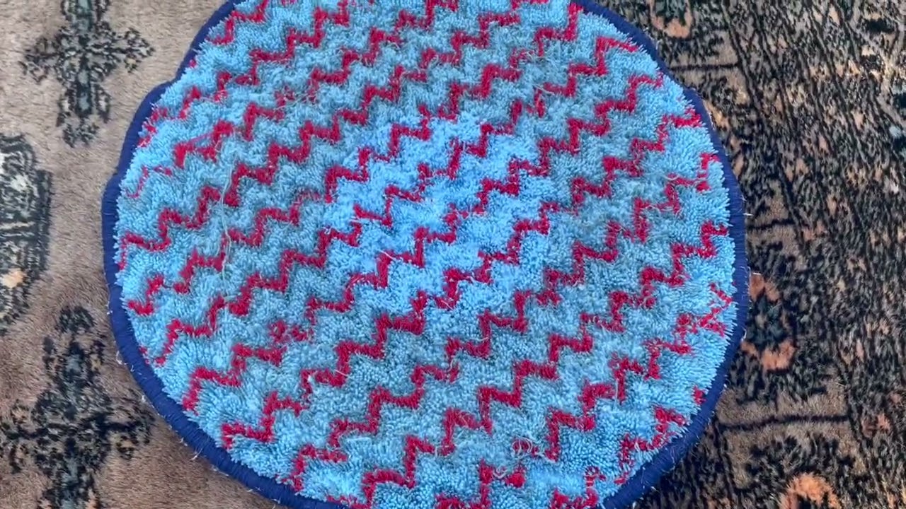 VLM cleaning wool rug
