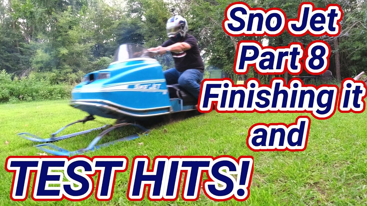 Finishing the Sno Jet and Test Hits! One Lung Vintage Race Snowmobile.