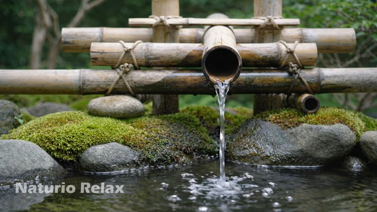 Relaxing Bamboo Water Sounds | Tranquil Nature for Deep Sleep, Meditation & Stress Relief
