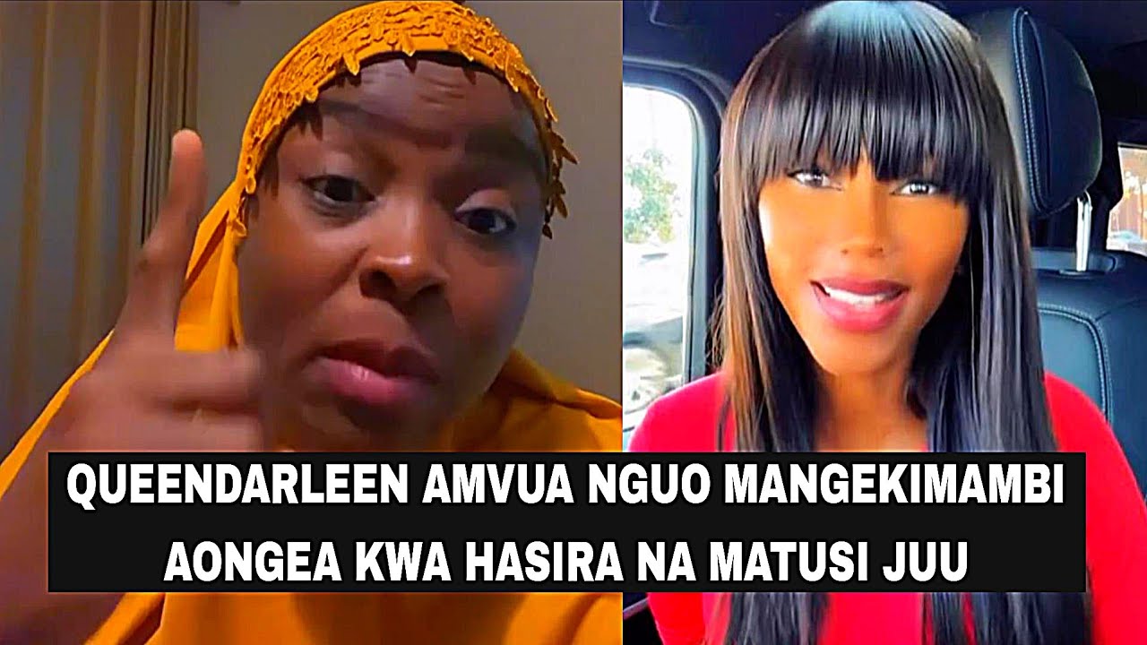 VIDEO QUEENDARLEEN AMVUA NGUO MANGEKIMAMBI AONGEA KWA HASIRA NA MATUSI JUU
