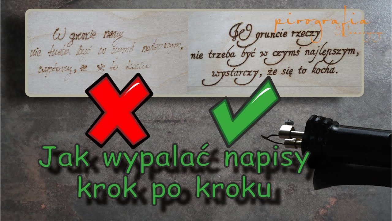 Pirografia - wypalanie napisów - Sylwia Janczyszyn