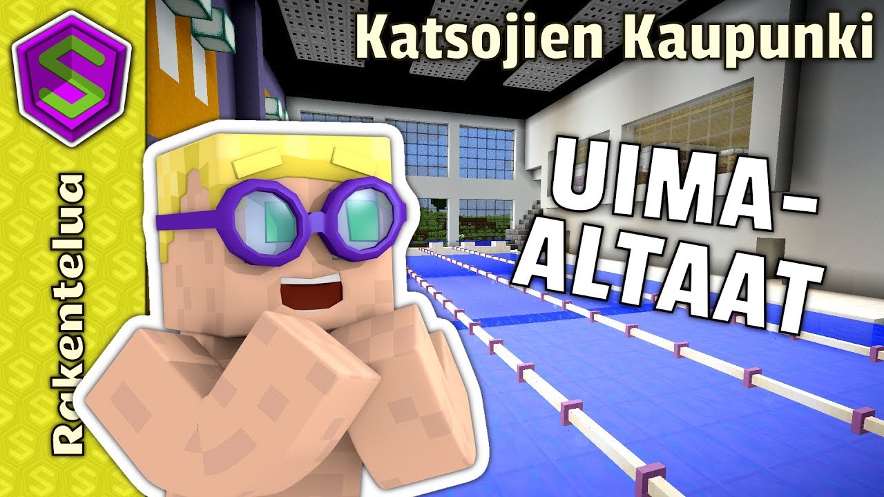 Uimahallin Sisustaminen! | Minecraft Katsojien Kaupunki #24