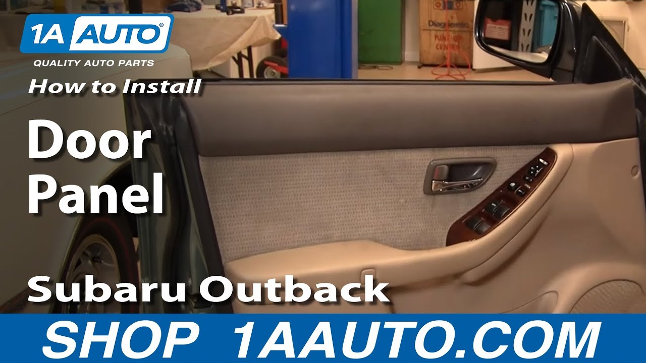 Как снять дверную панель Subaru Outback 2000-2004 годов