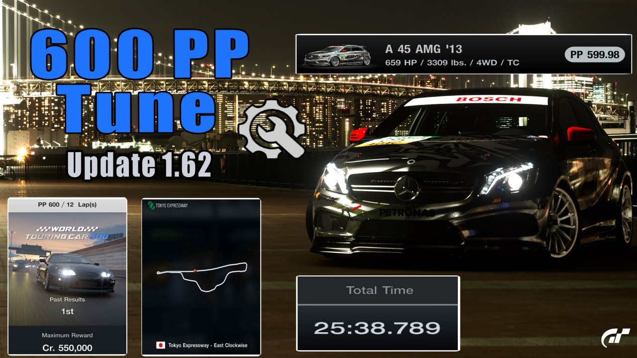 GT7|A 45 AMG '13|Engine Swap|No Pit Stops!|Tokyo 600pp Build|1.62