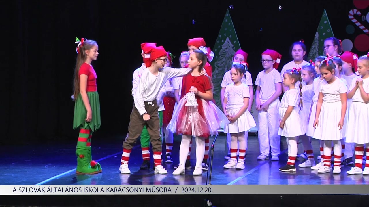 A Szlovák Általános Iskola karácsonyi műsora (2024.12.20)